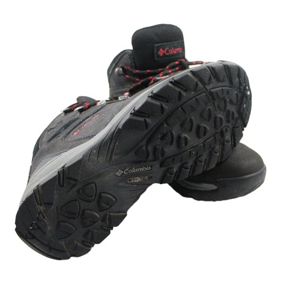 COLUMBIA Leather Newton Ridge Plus Waterproof Black Hiking Snow Boot - Picture 4 of 6